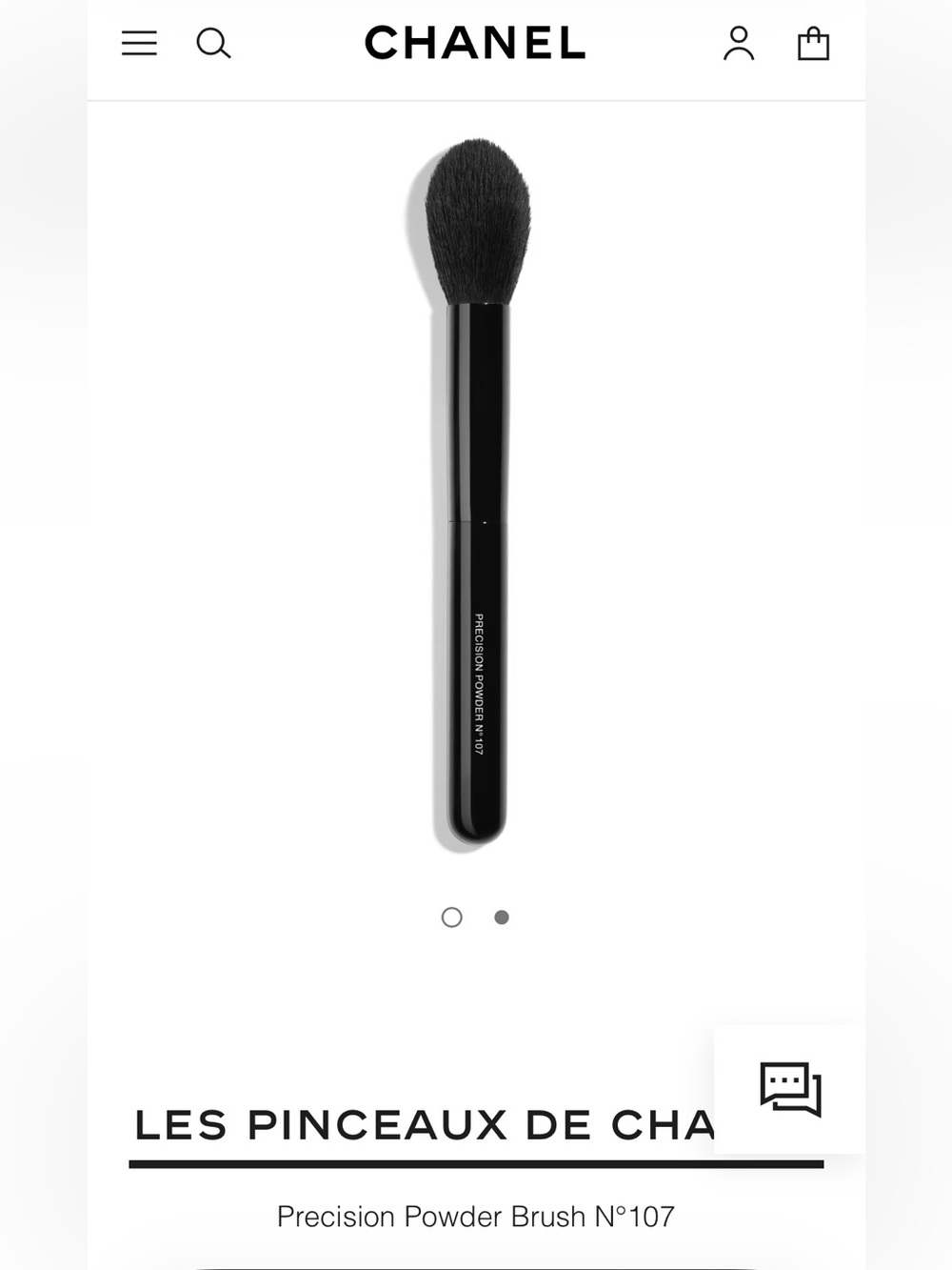 LES PINCEAUX DE CHANEL
Precision Powder Brush N°107